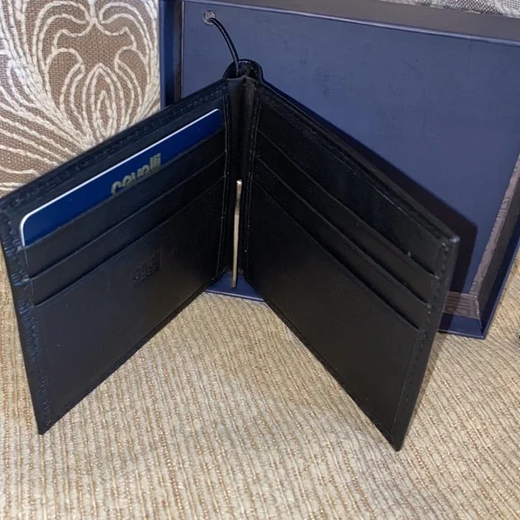 ♣️NWT Roberto Cavalli Genuine Leather Wallet